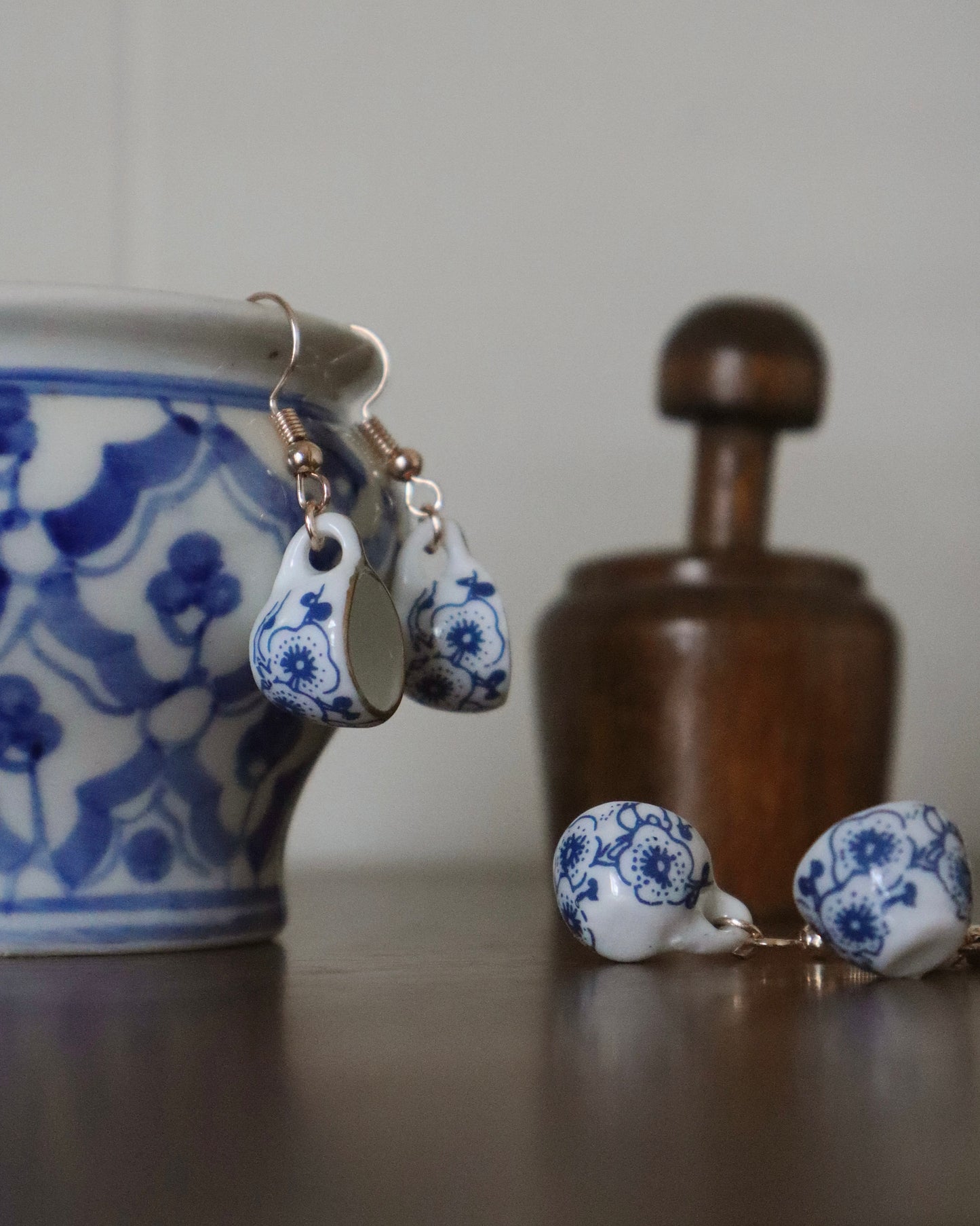 Flora Mae Teacup Earrings
