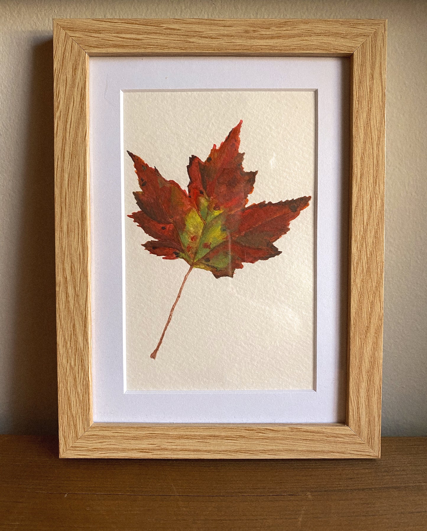 Maple Leaf, Original Watercolor