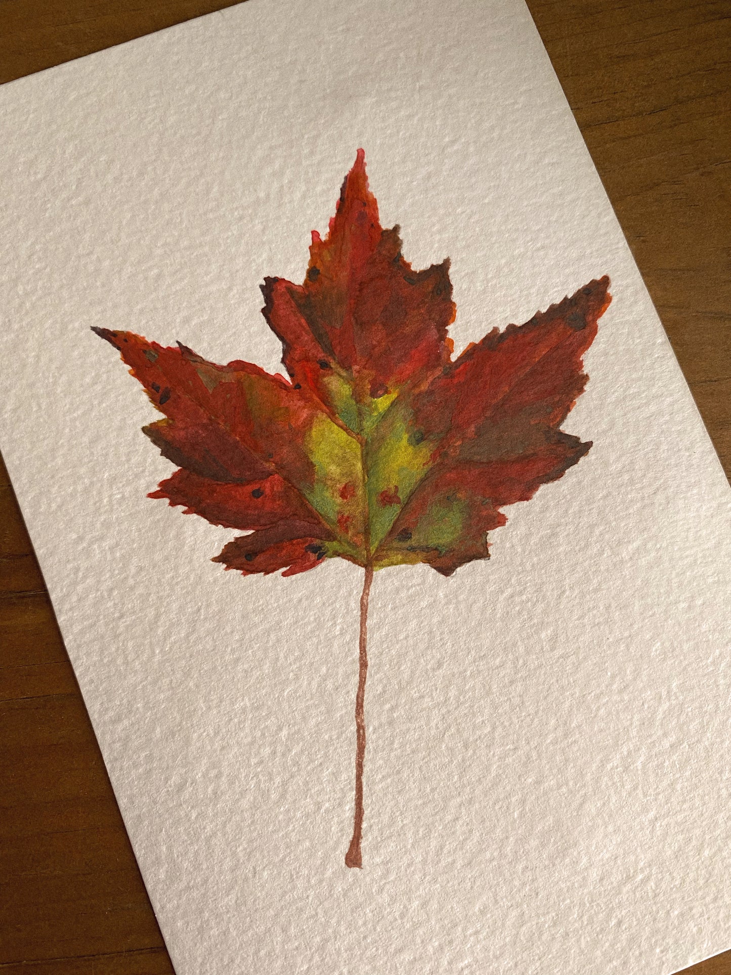 Maple Leaf, Original Watercolor