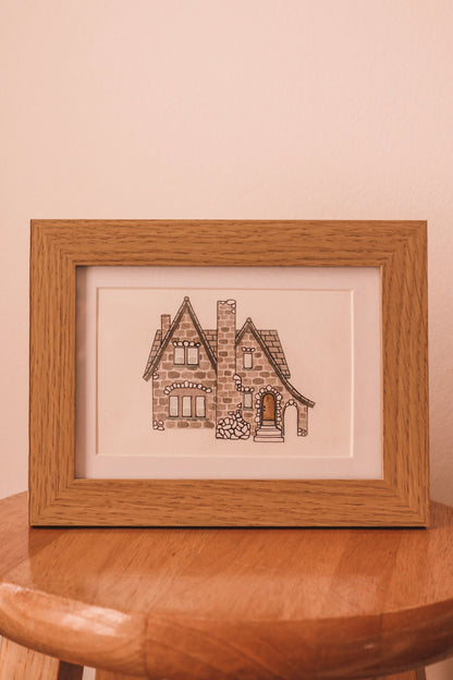 La Petite Maison, Custom Watercolor House Portrait