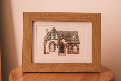 La Petite Maison, Custom Watercolor House Portrait