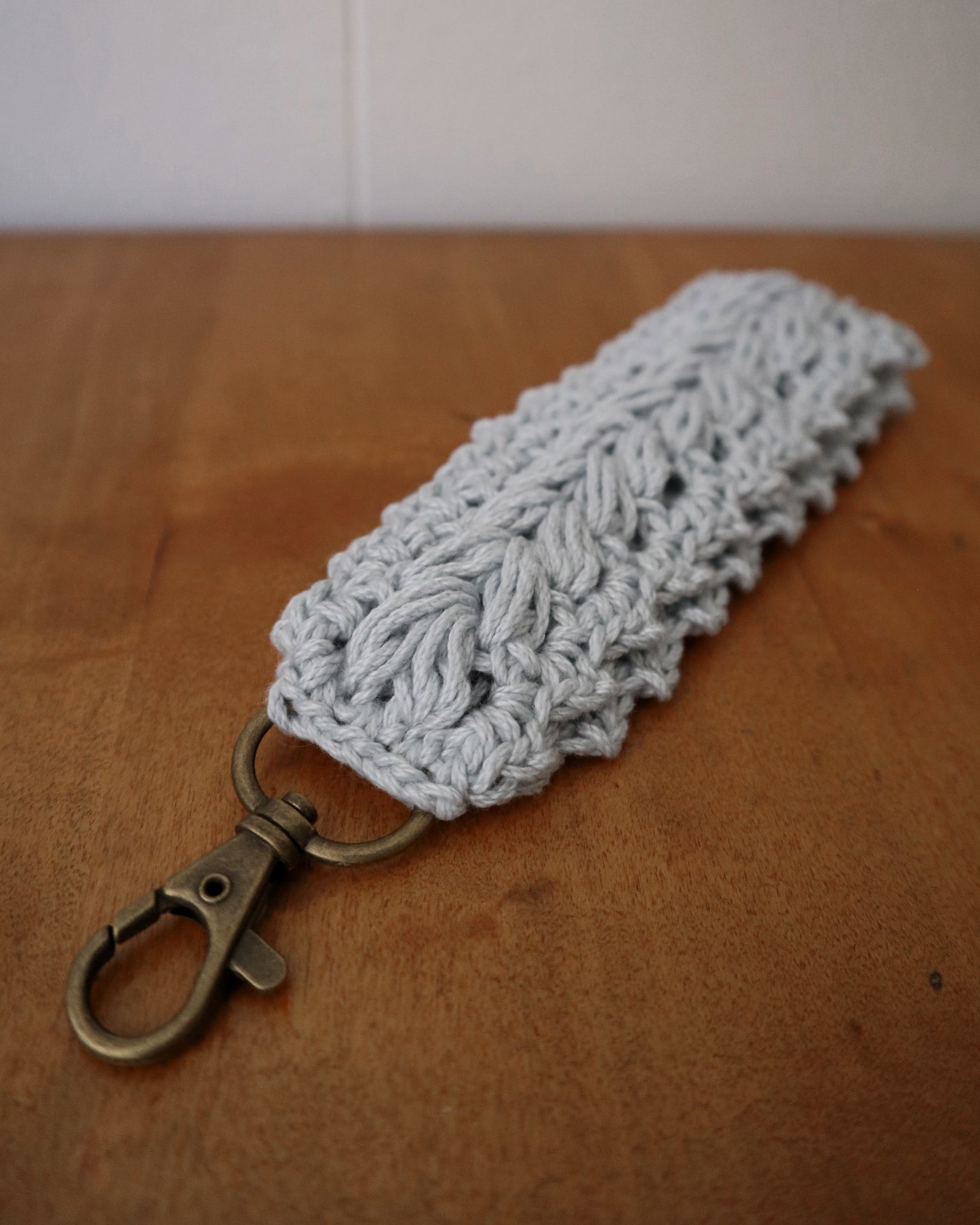 String of Hearts Crocheted Keychain