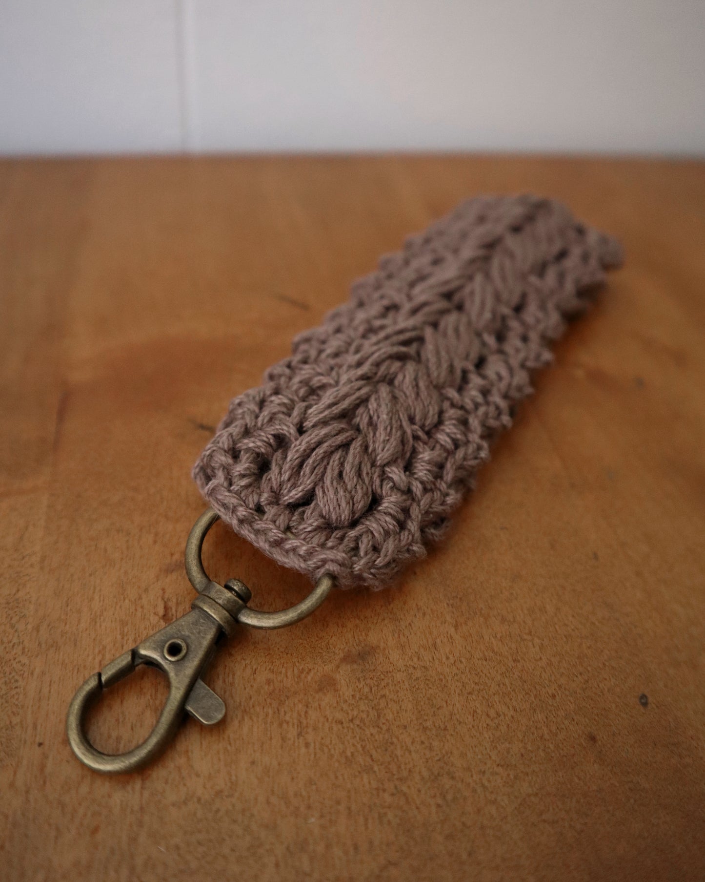 String of Hearts Crocheted Keychain