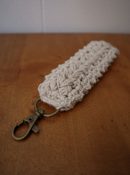 String of Hearts Crocheted Keychain