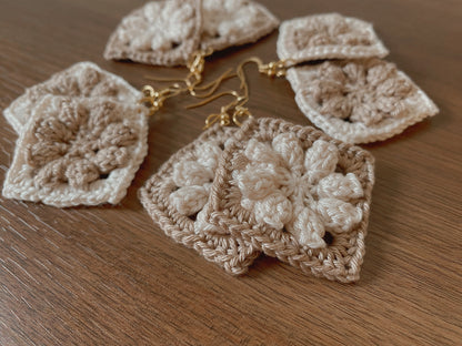 Cozy Blossom Granny Square Earrings