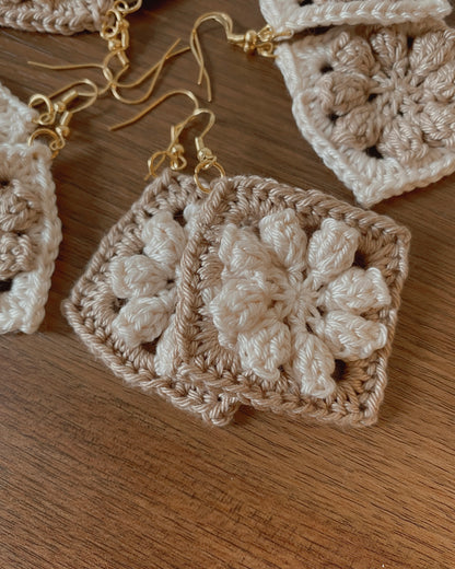 Cozy Blossom Granny Square Earrings