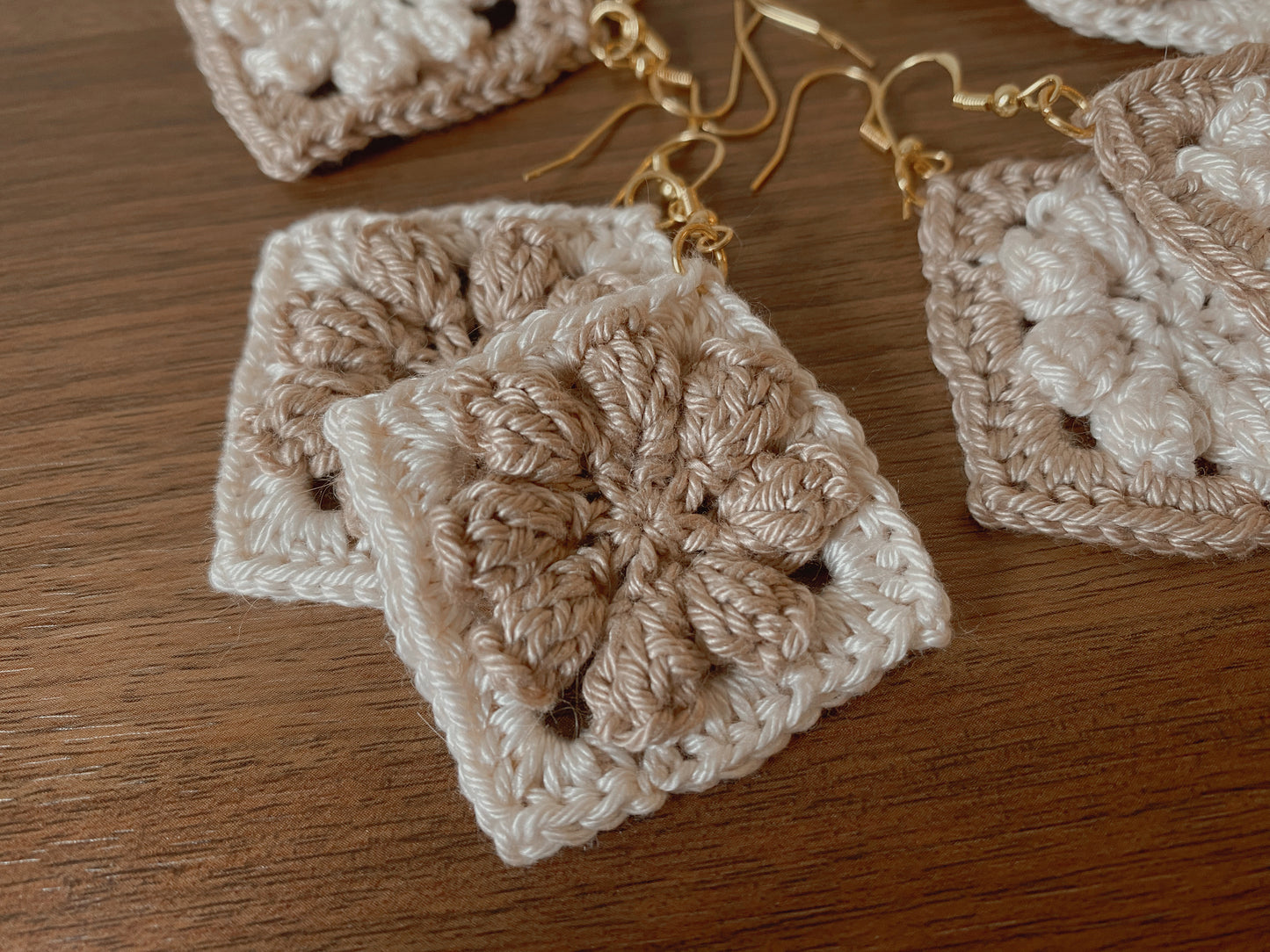 Cozy Blossom Granny Square Earrings