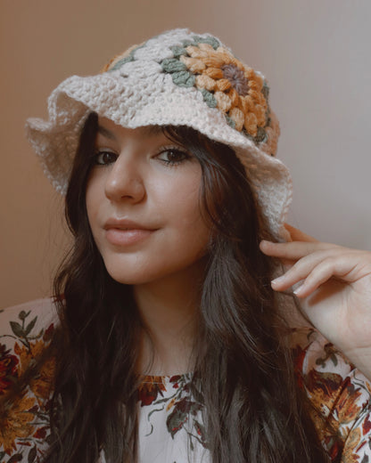 Bundle of Sun Crocheted Bucket Hat